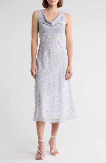 Lush Cowl Neck Midi Dress