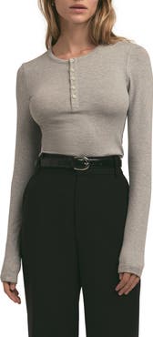 Favorite Daughter The Long Sleeve Rib Henley