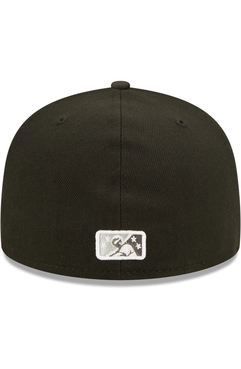 New Era Men's New Era Black Chattanooga Lookouts Authentic Collection Team Alternate 59FIFTY Fitted Hat, Alternate, color,