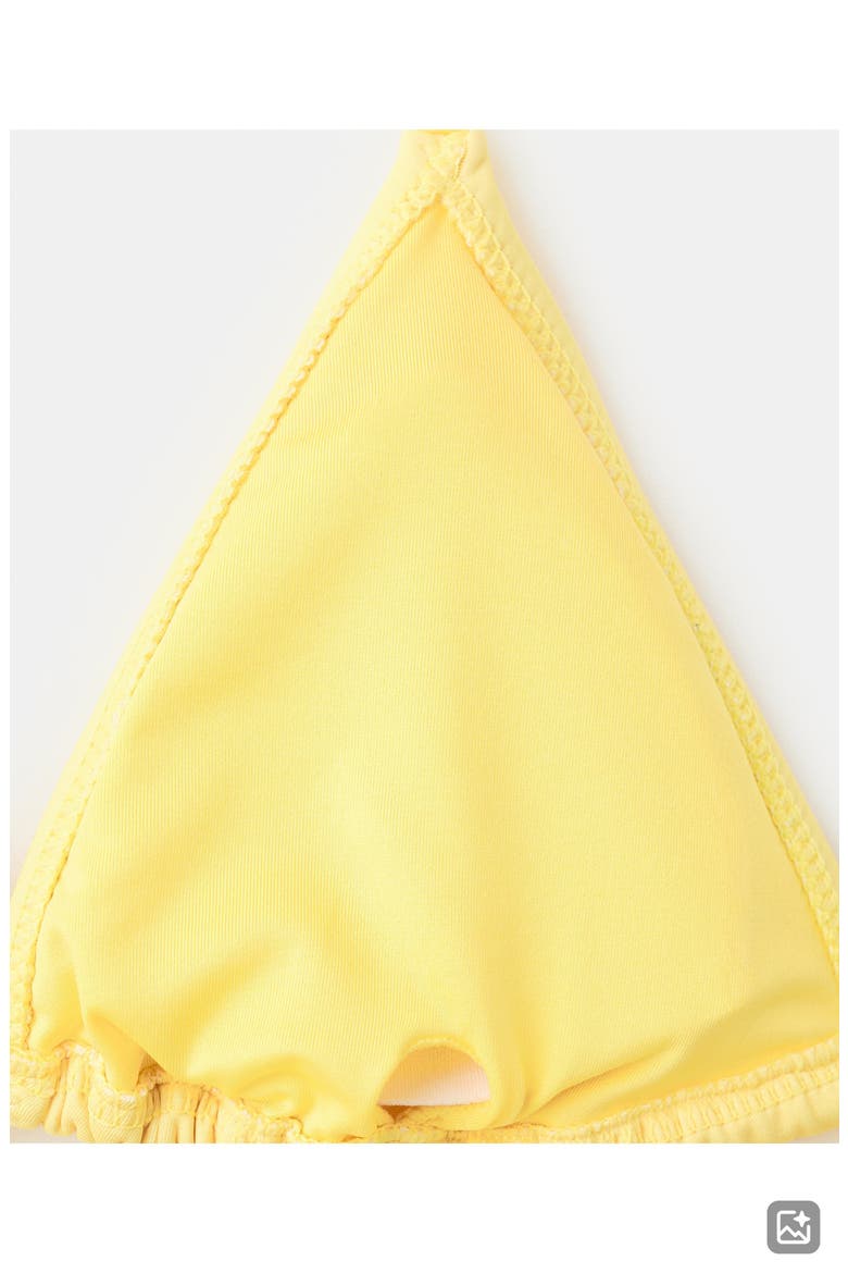 Beaded Two-Piece Swimsuit, Alternate, color, YELLOW