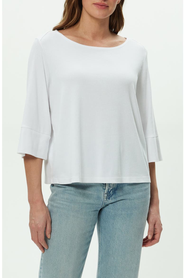 Rosalynn Boat Neck Knit Top, Main, color, WHITE