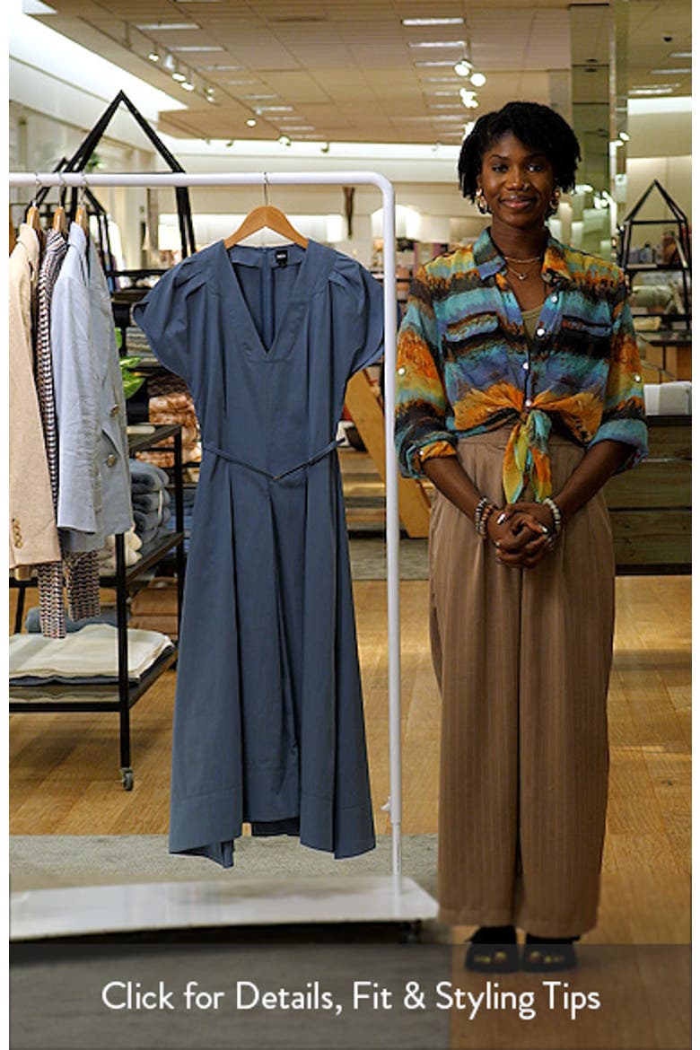 Demnilia Belted Cotton Blend Midi Dress video