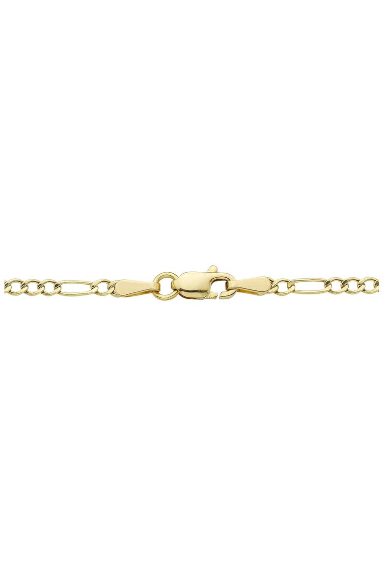 14K Gold Thin Figaro Chain, Alternate, color, YELLOW GOLD