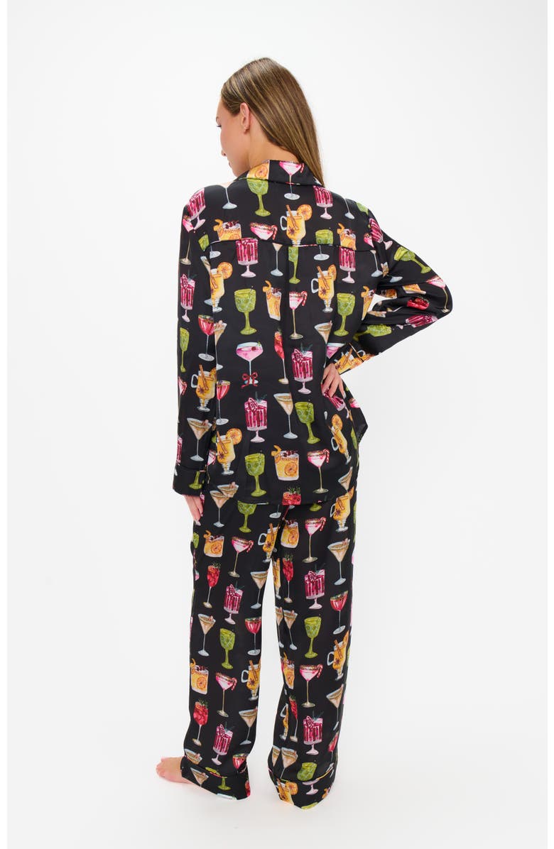 Show Me Your Mumu Classic PJ Set, Alternate, color, Holiday Cocktails Silky