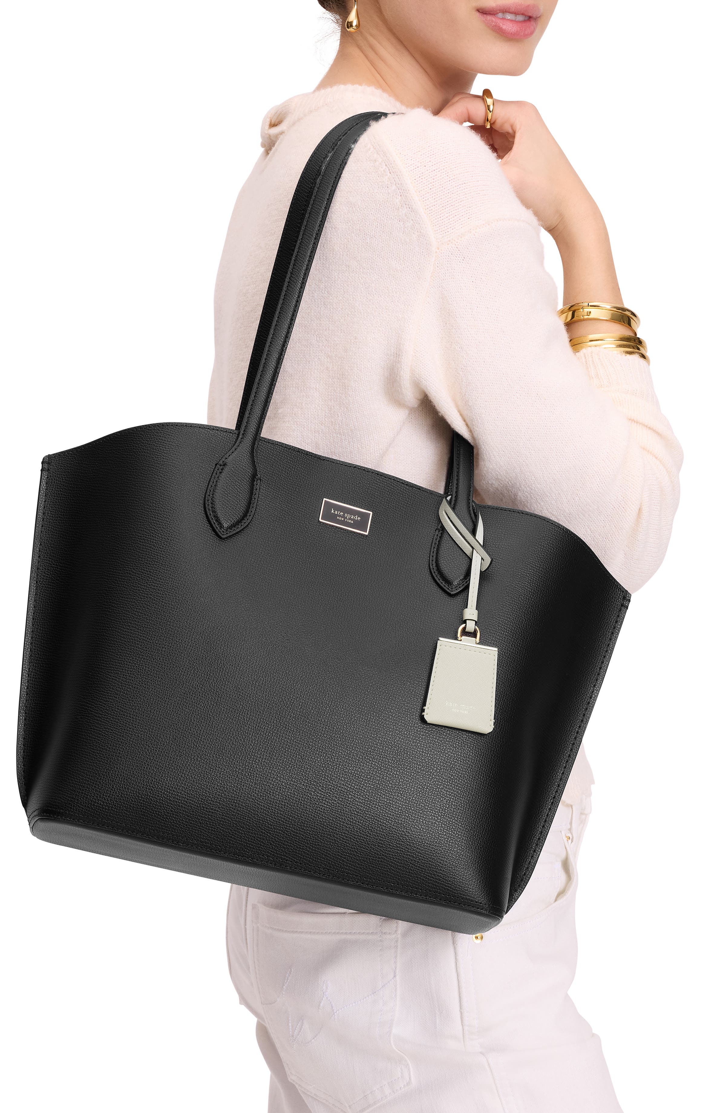 Kate Spade New York large suite leather tote, Alternate, color, 