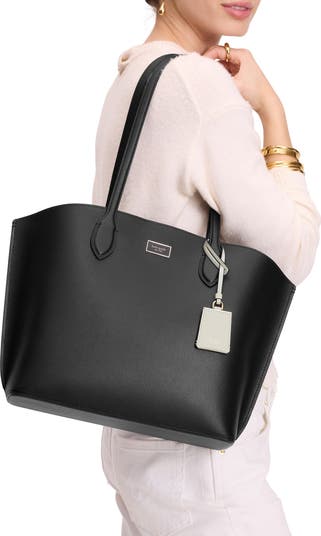 large suite leather tote