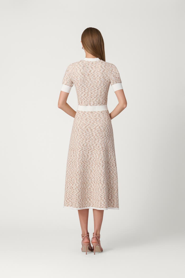 Talmadge Texture Knit Alison Dress, Alternate, color, Neutral Multi/Optic