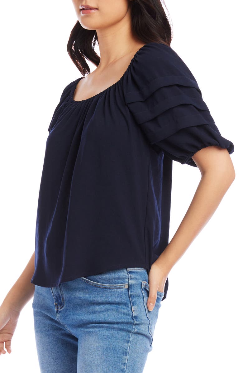 Karen Kane Pleat Sleeve Top, Alternate, color,
