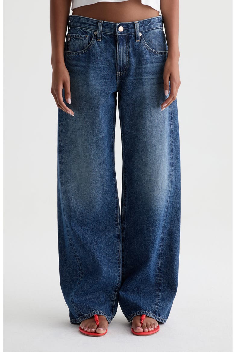 Adria Low Rise Wide Leg Jeans, Main, color, CAPACITY