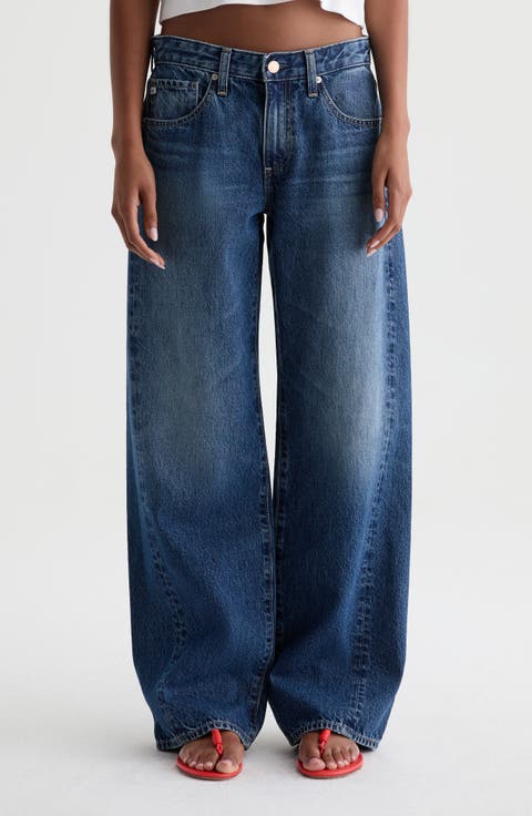 Adria Low Rise Wide Leg Jeans