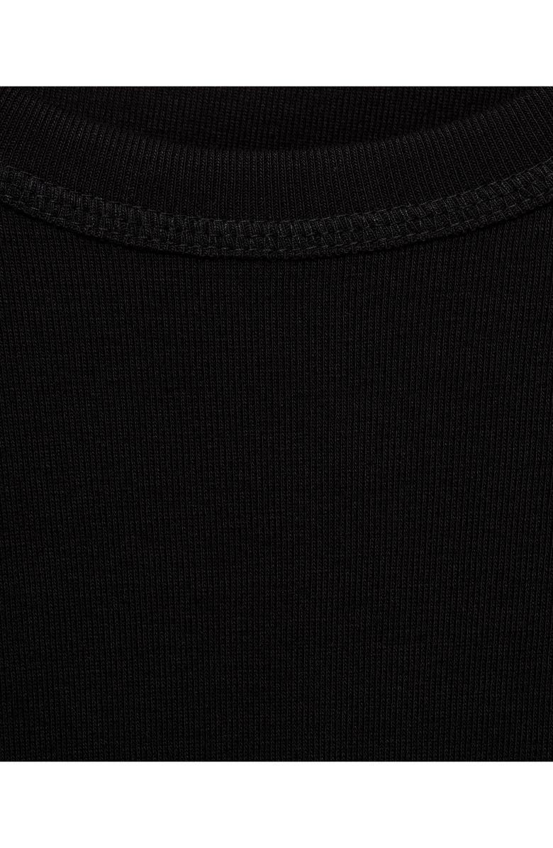 MANGO Long Sleeve Cotton Rib T-Shirt, Alternate, color,