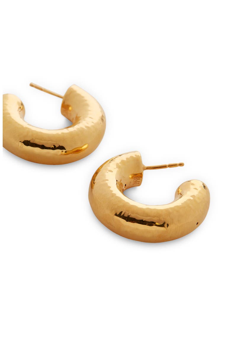 Siren Muse Chunky Medium Hoop Earrings, Alternate, color, GP