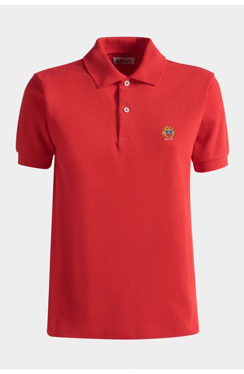Bally Short Sleeve Polo, Main, color, Red
