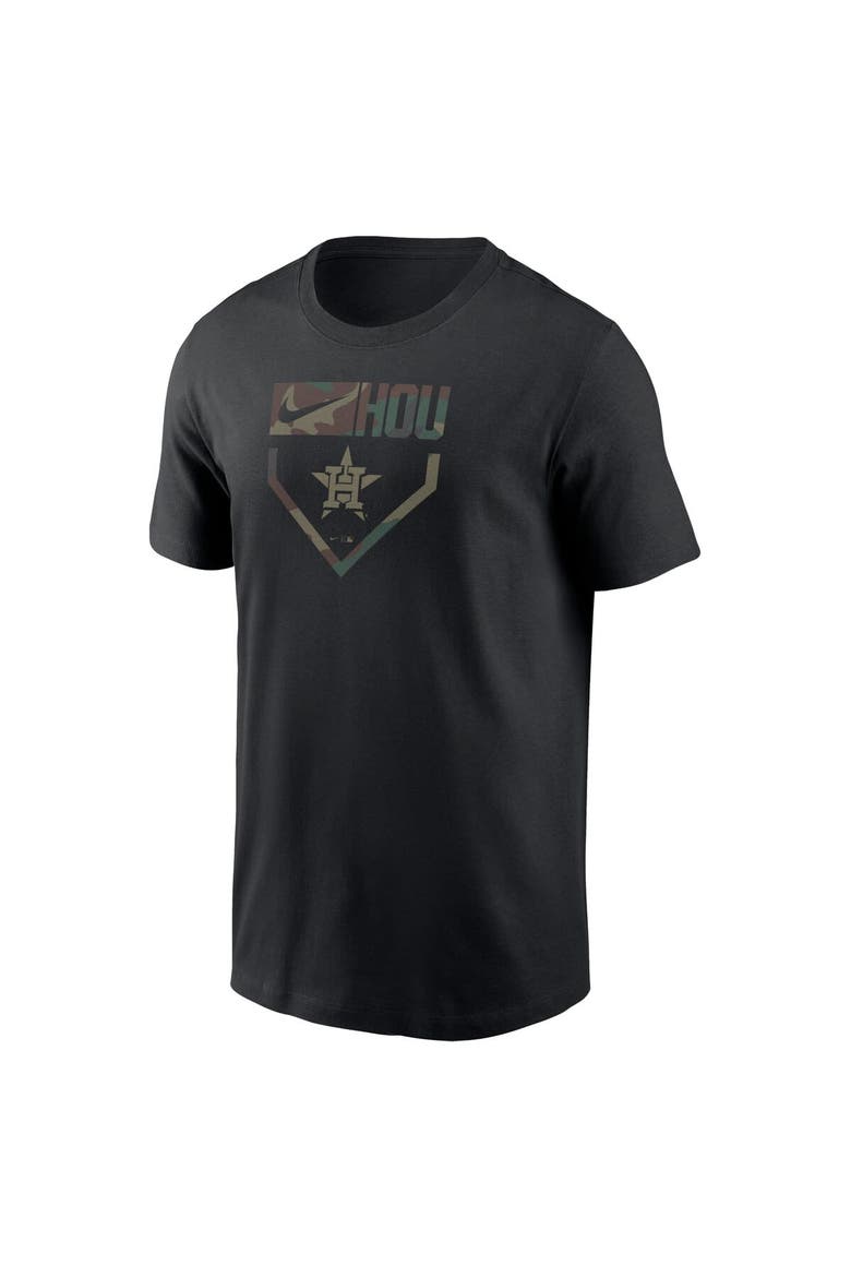 Men's Nike Black Houston Astros Camo T-Shirt, Alternate, color, Black