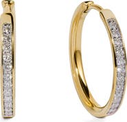 Monica Vinader Essential Lab Grown Diamond Pavé Hoop Earrings