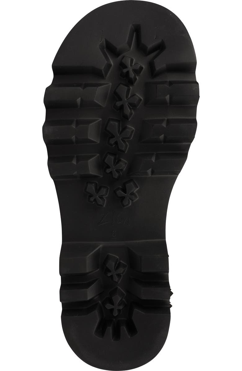 ZIGI Yaris Studded Platform Wedge Loafer, Alternate, color, Black Leather