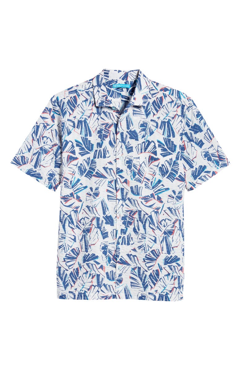 Tori Richard Trading Spaces Seersucker Short Sleeve Button-Up Shirt, Alternate, color,