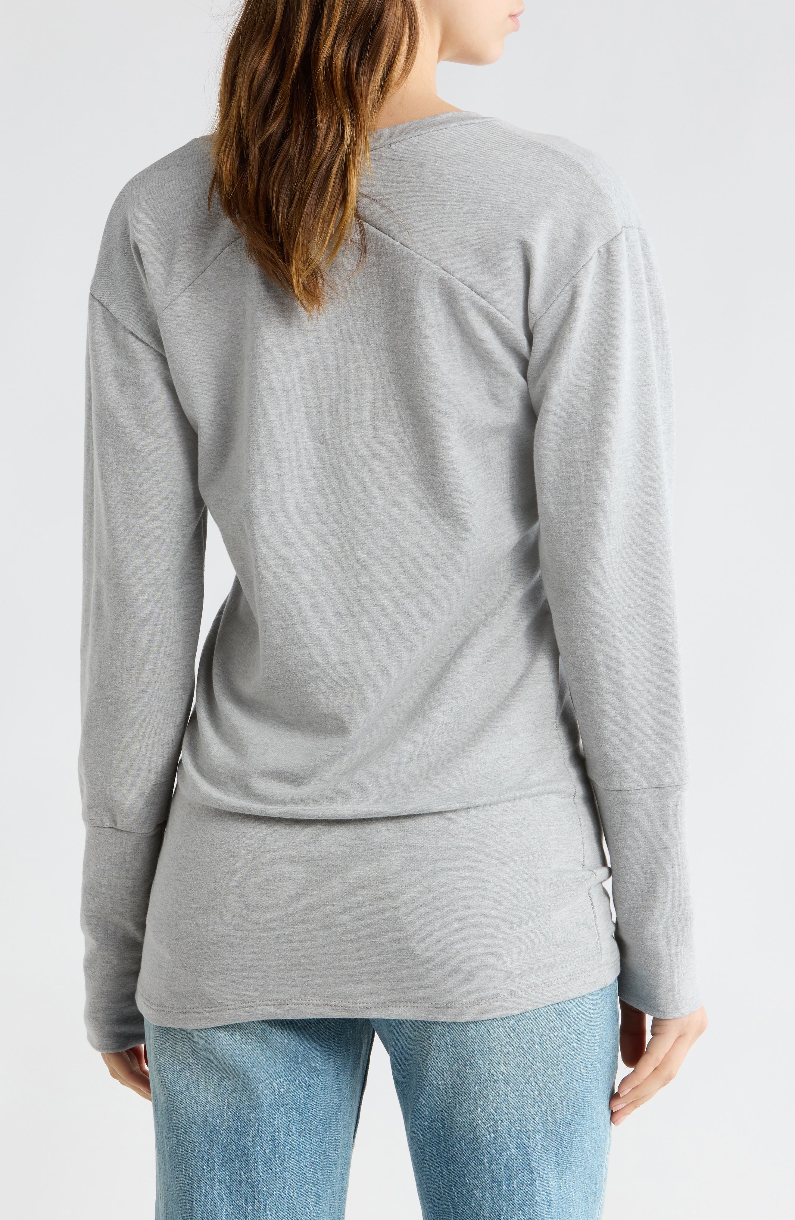 V-Neck Dolman Sleeve Sweater - image 2