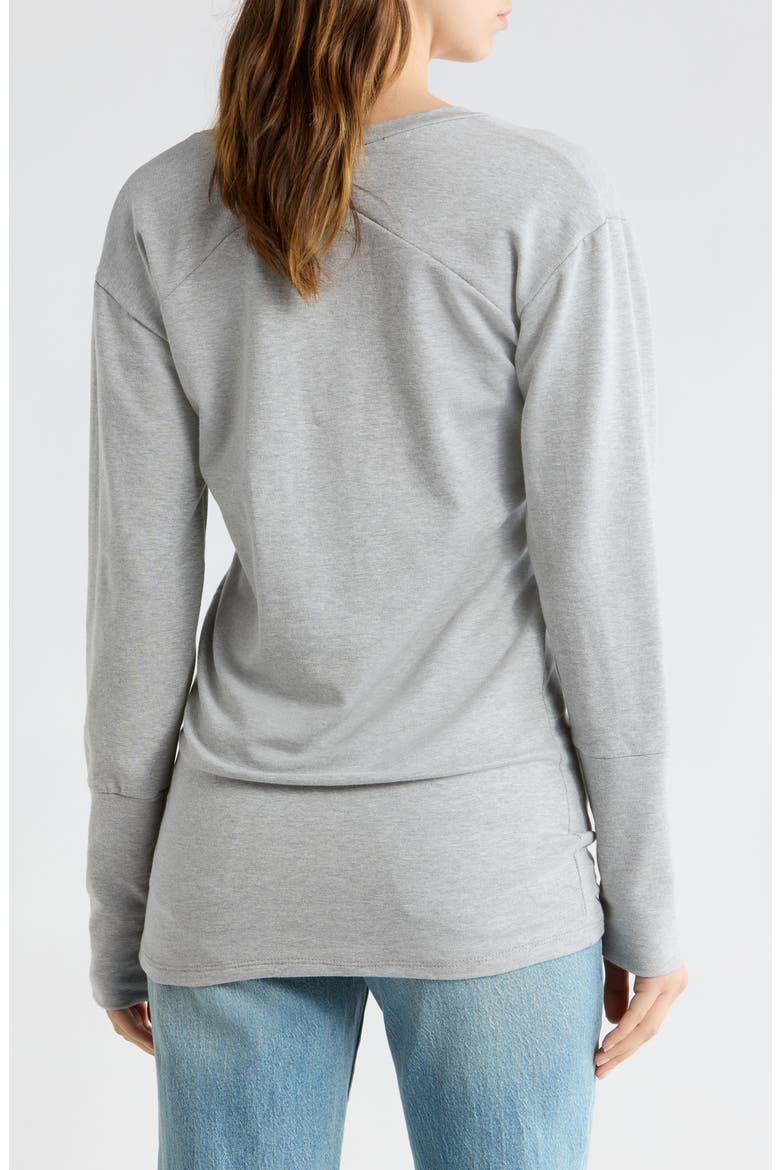 V-Neck Dolman Sleeve Sweater, Alternate, color, MOONSTRUCK