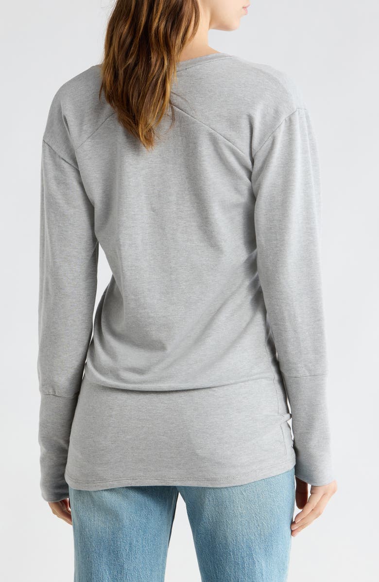 GO COUTURE V-Neck Dolman Sleeve Sweater, Alternate, color, Moonstruck