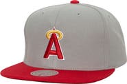 Mitchell & Ness Men's Mitchell & Ness Gray California Angels 1989-1992 Cooperstown Collection Away Snapback Hat