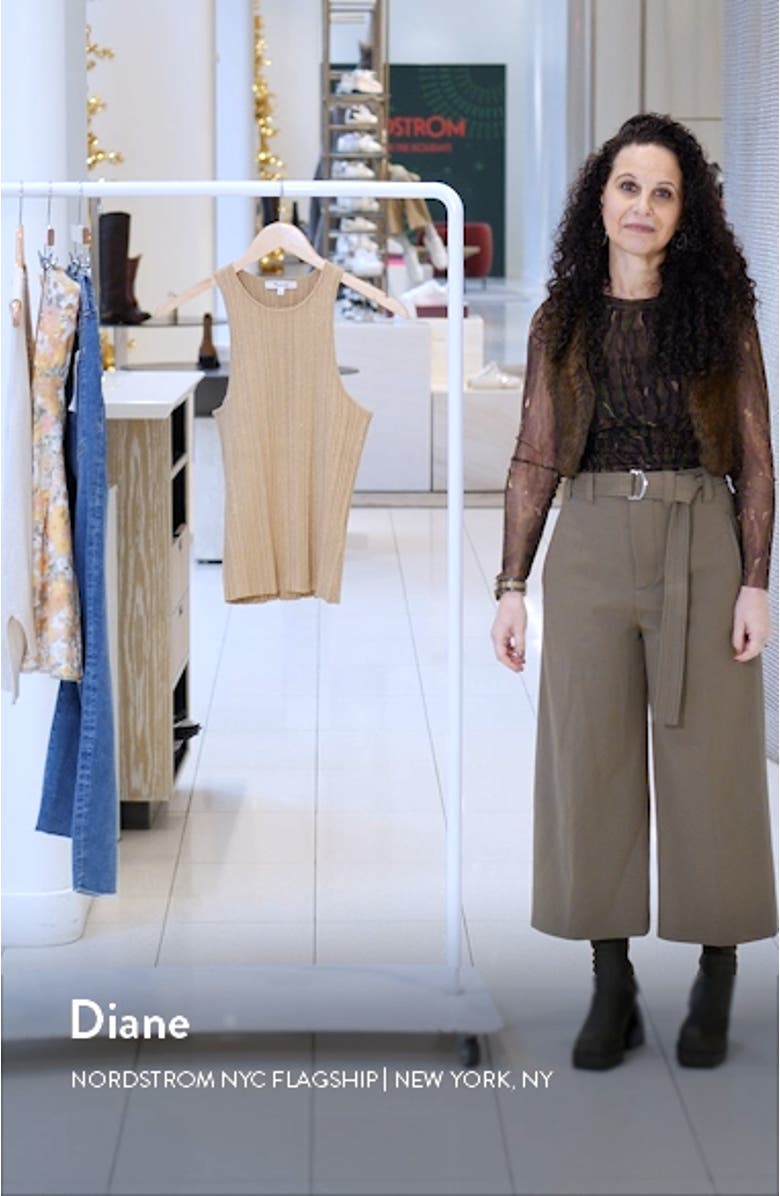 The Signature Shimmer Knit Cutaway Sweater Tank, sales video thumbnail