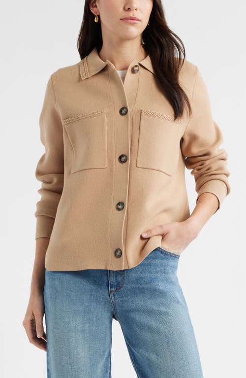 Caslonr Caslon(r) Sweater Shirt Jacket