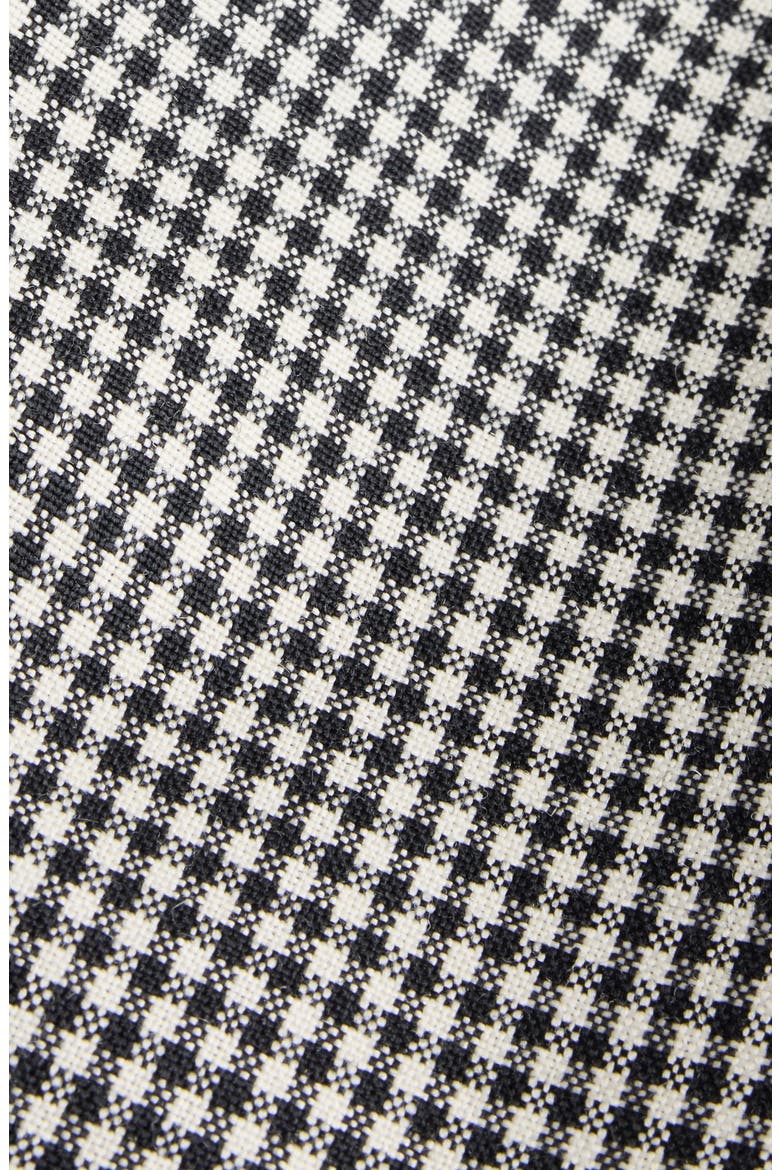 Pinched Peplum Wool & Mohair Jacket, Alternate, color, BLACK/ WHITE