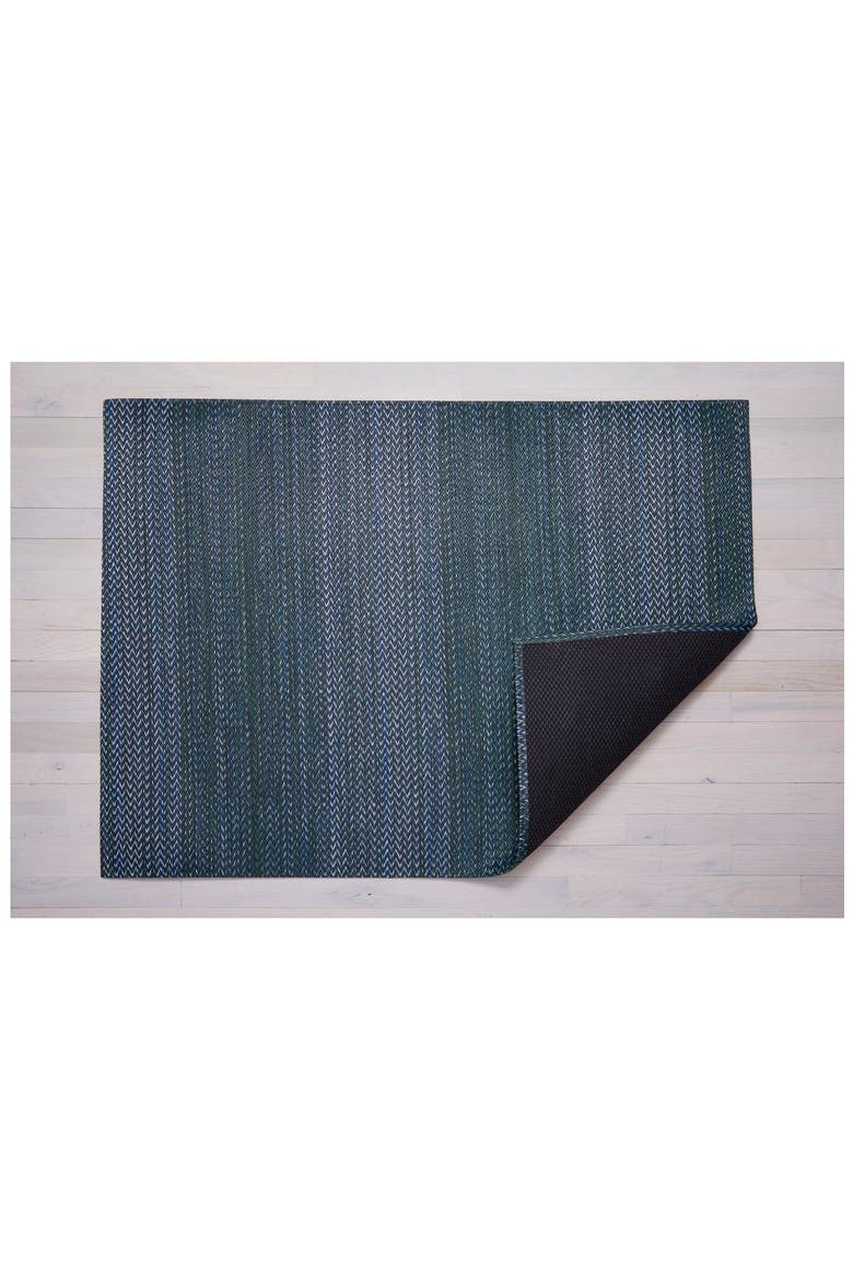 Quill Herringbone Indoor/Outdoor Floor Mat, Alternate, color, FOREST