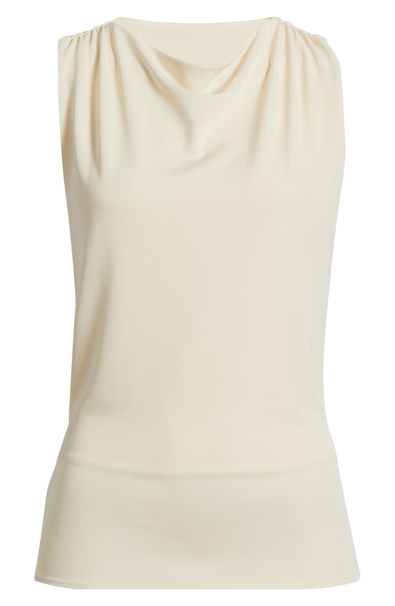 MANGO Juliete Cowl Neck Tank, Main, color, Ecru