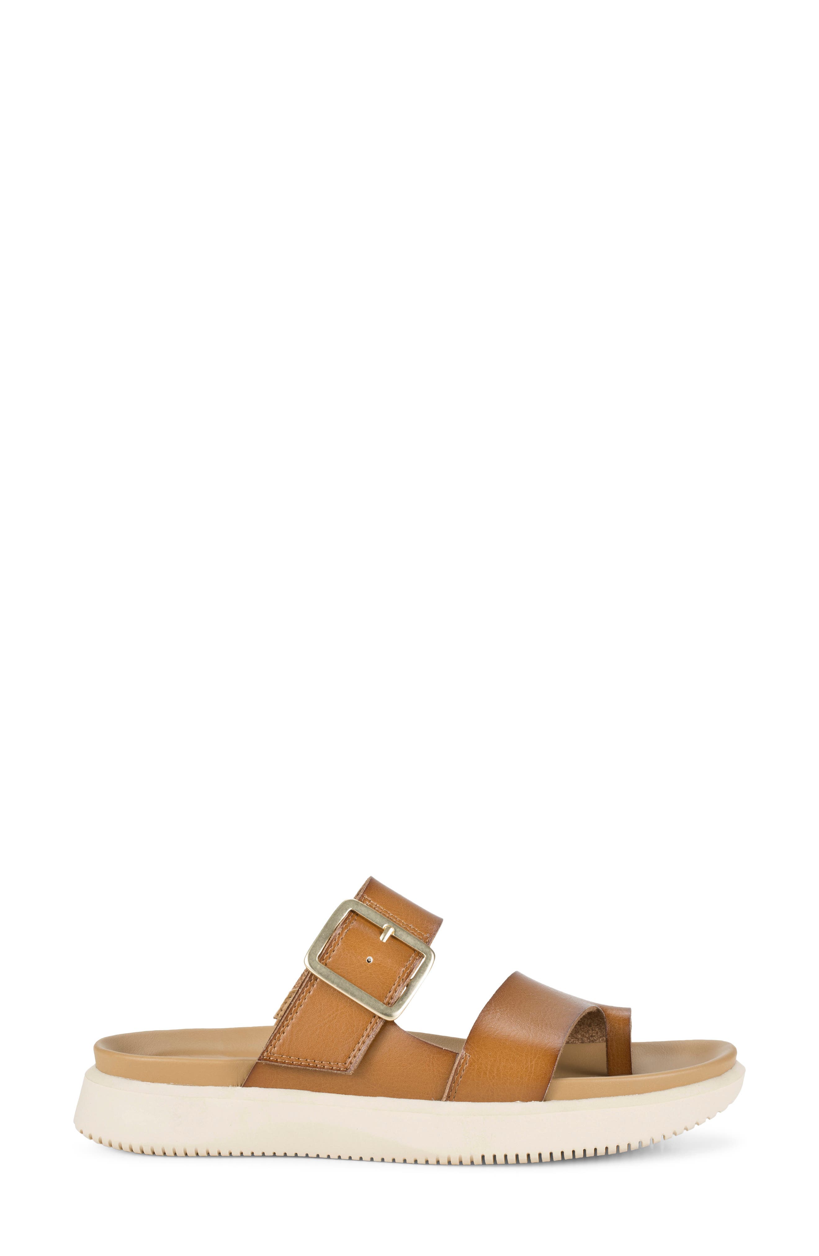 Eliza Slide Sandal, Alternate, color, DARK CARAMEL
