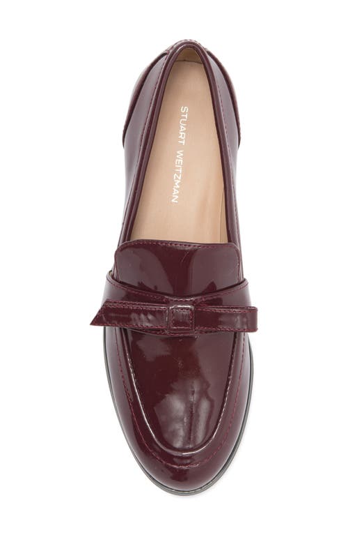 Stuart Weitzman Emma Bow Loafer In Cabernet