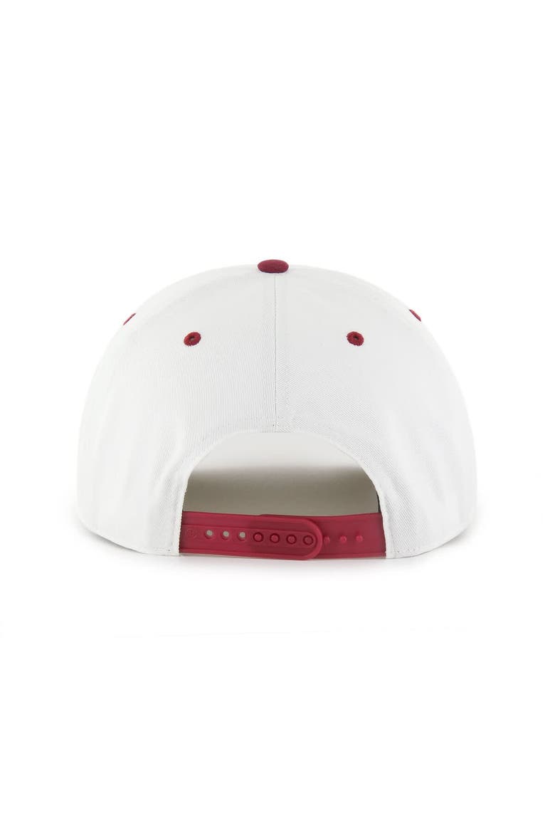 Men's '47 White/Burgundy Washington Commanders Roscoe Two-Toned Hitch Adjustable Hat, Alternate, color, White