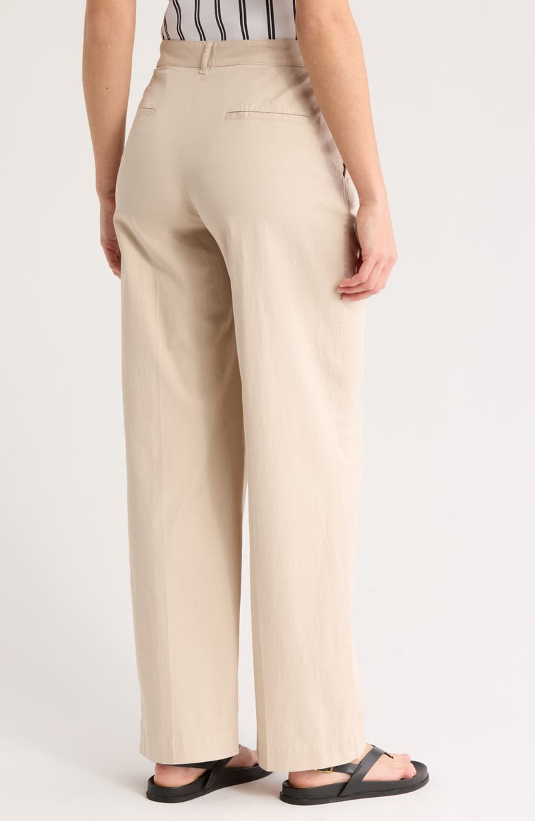 Theory Patton Flat Front Stretch Cotton Pants, Alternate, color, New Sand - 1S0