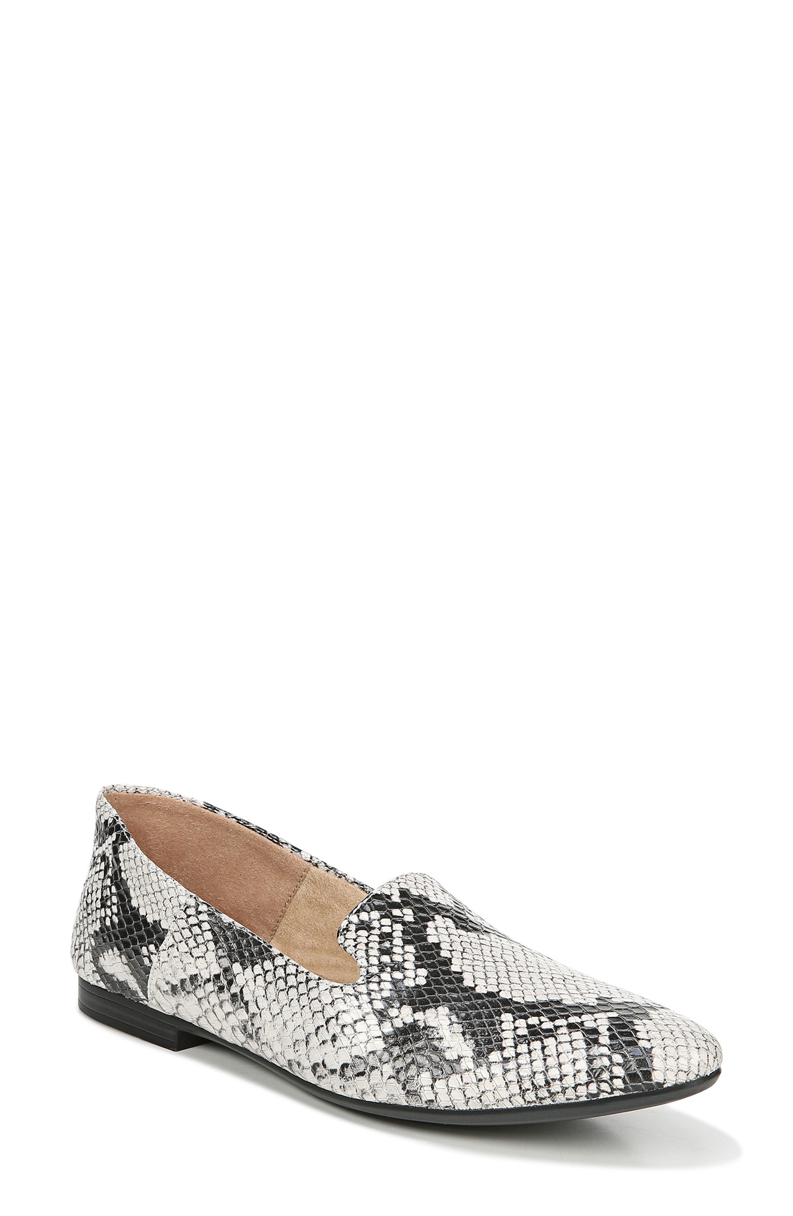 Lorna Collapsible Heel Loafer, Main, color, ALABASTER SNAKE