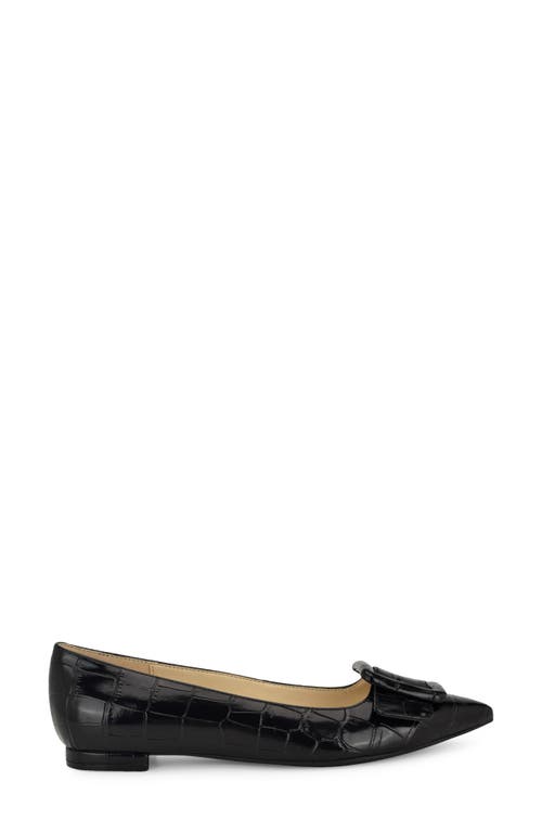 Nine West Jesike Pointed Toe Flat In Black