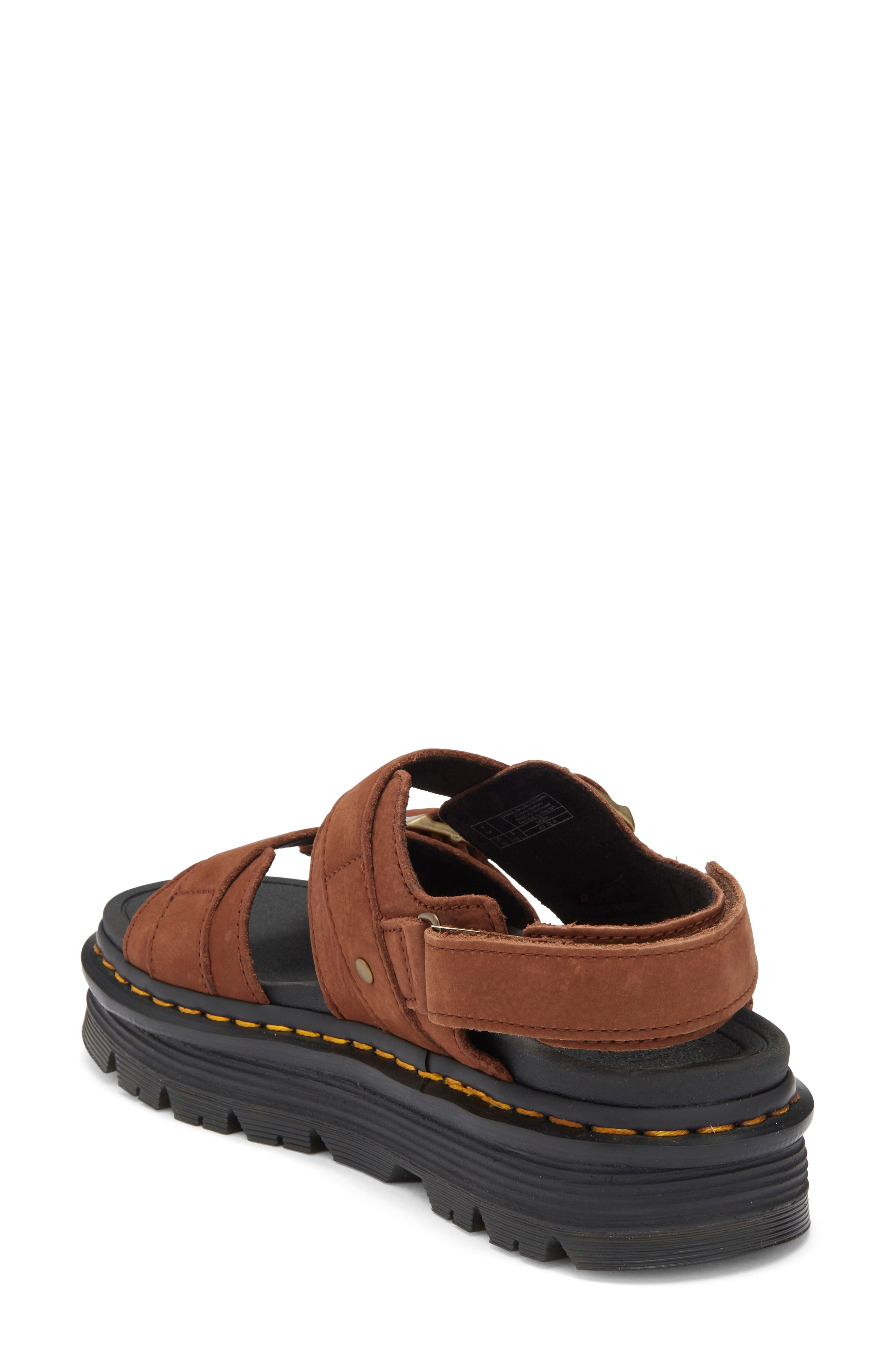 Dr. Martens Zebzag Sandal, Alternate, color, Sepia Brown