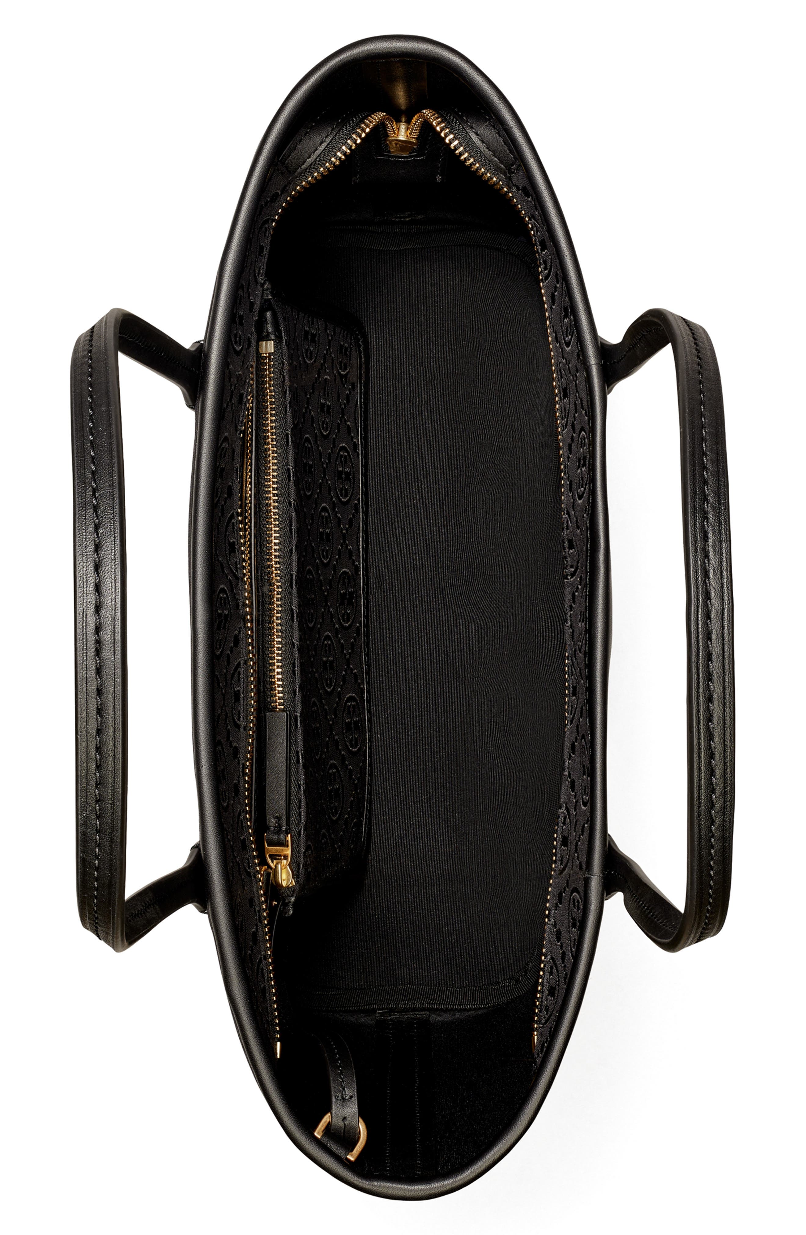 Tory Burch Small T Monogram Zip Tote, Alternate, color, 