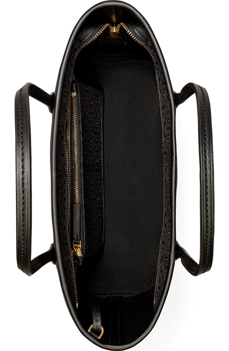 Tory Burch Small T Monogram Zip Tote, Alternate, color,