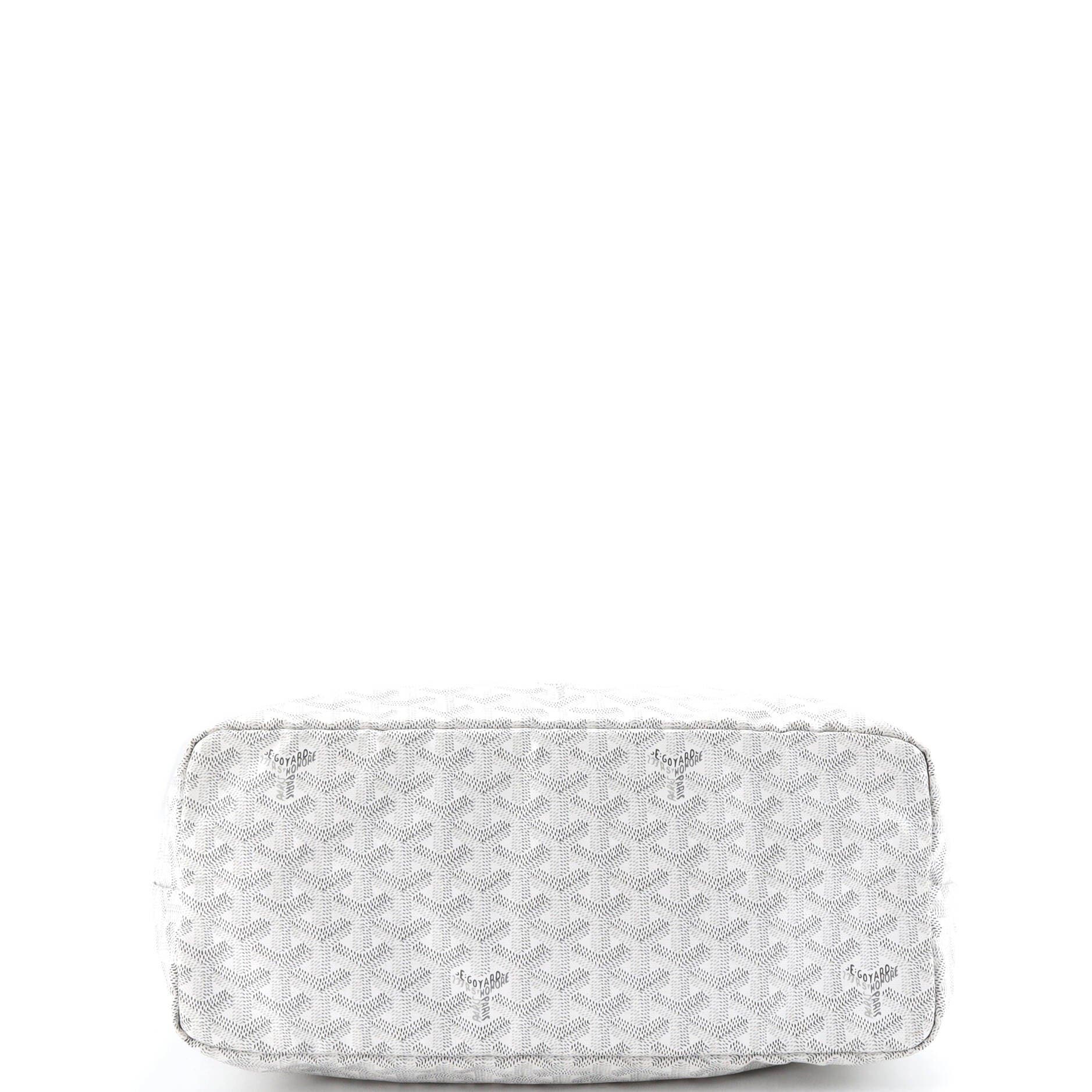 Pre-Owned Goyard Saint Louis Tote Coated Canvas PM, Alternate, color, White