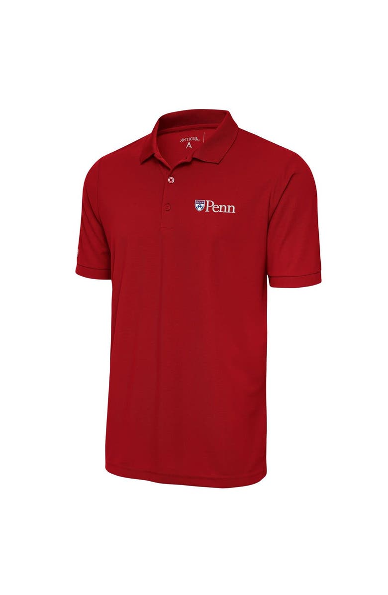 ANTIGUA Men's Antigua Red Pennsylvania Quakers Legacy Pique Polo, Main, color, Red
