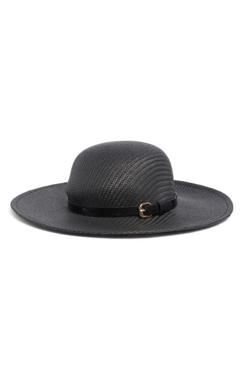 Belted Straw Sun Hat