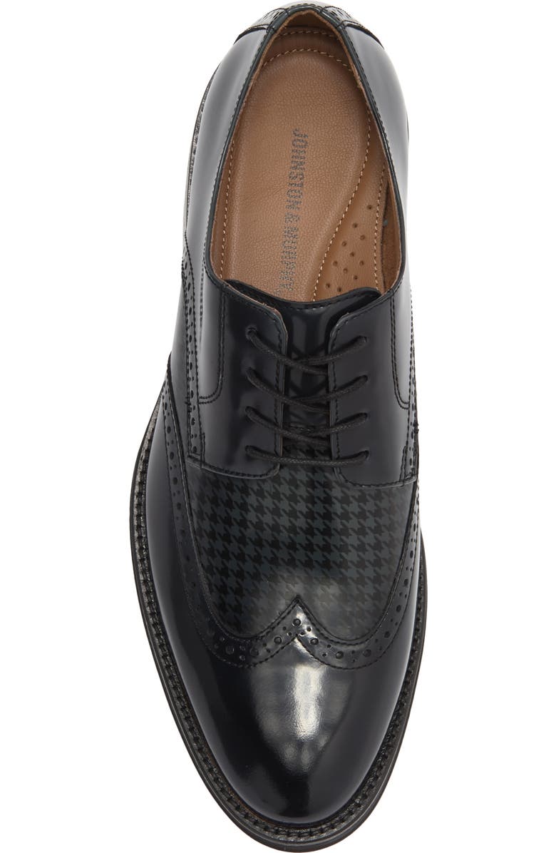 Johnston & Murphy Sutton Wing Tip Derby, Alternate, color, Black