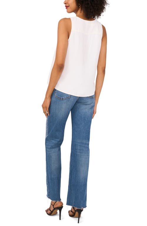VINCE CAMUTO VINCE CAMUTO CROSSOVER SLEEVELESS TOP