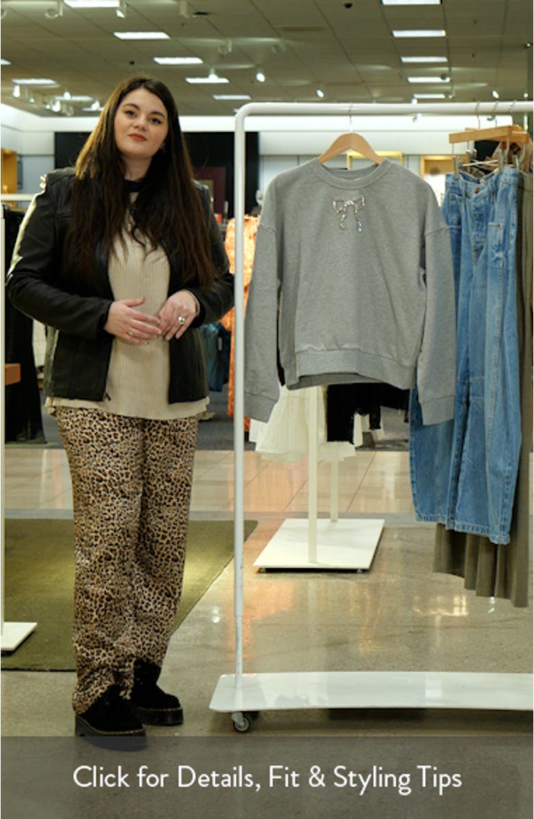 Embellished Bow Sweatshirt, sales video thumbnail