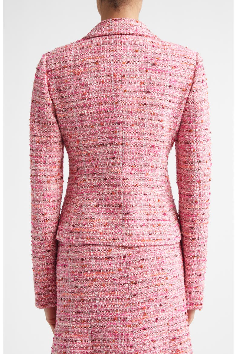 Provence Tweed Jacket, Alternate, color, PEONY / DEEP CORAL MULTI