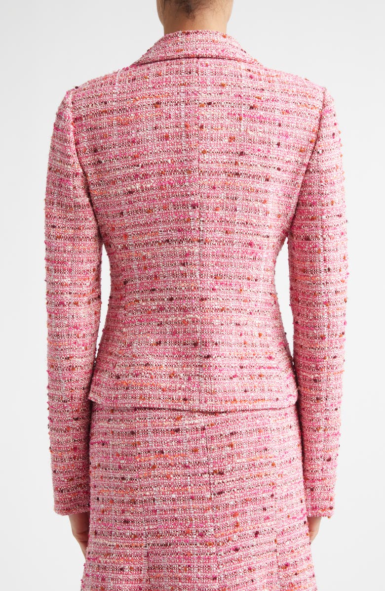 ST. JOHN Provence Tweed Jacket, Alternate, color, Peony / Deep Coral Multi