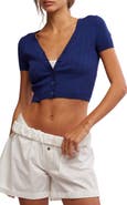 Free People Cassie Crop Cardigan