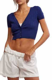 Free People Cassie Crop Cardigan