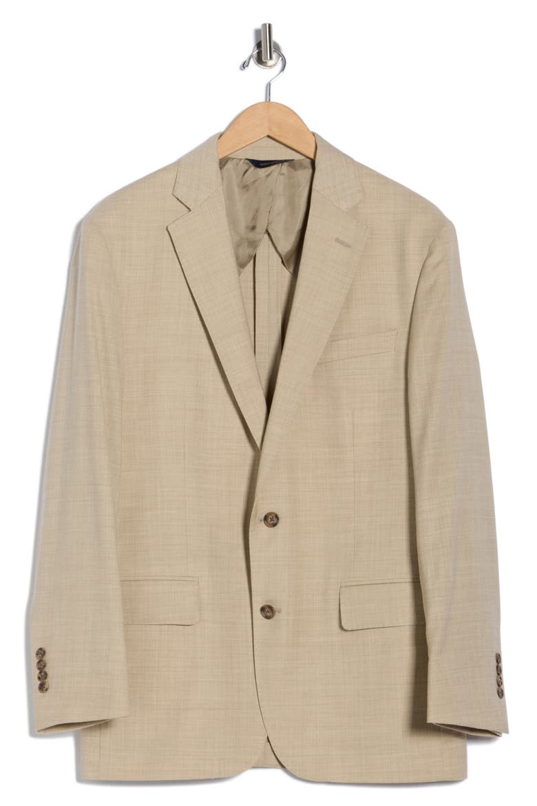 Stretch Wool Blazer, Alternate, color, BEIGE
